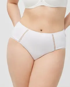 Трусики с высоким контролем и декоративным бантом Ysabel Mora, белый