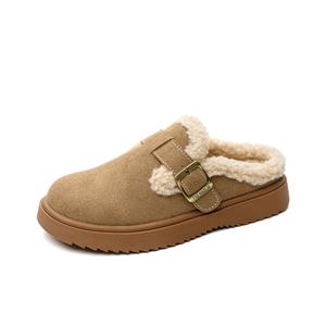 Женские тапочки Wrap-toe с резиновой подошвой, устойчивой к истиранию и скольжению JNLVWA, коричневый