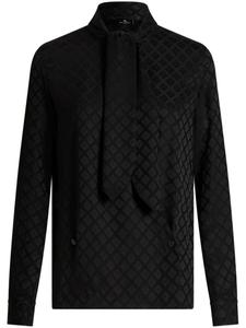 ETRO жаккардовая рубашка, черный