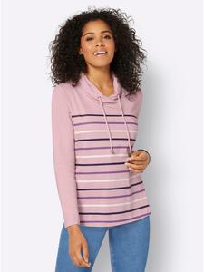 WITT WEIDEN Рубашка со стоячим воротником в розово-полосатую расцветку