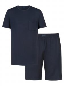 Mey Пижама короткая 'Jefferson' в темно-синем цвете