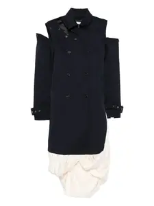 Двубортное платье мини Rokh, синий