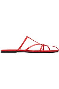 Jil Sander Красные сандалии с острым носком