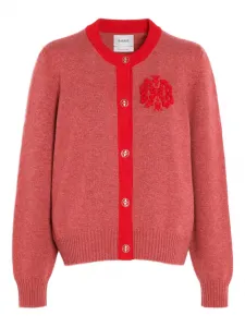 Вышитый кашемировый кардиган Barrie, красный