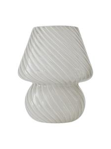 Настольная лампа "Гриб" белого цвета - (В)24 x Ø16 см relaxdays