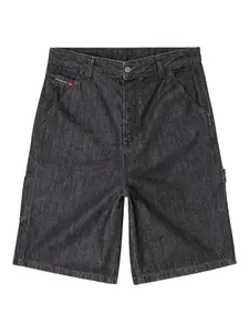Джинсовые шорты D-Livery-W с карманами DIESEL, черный
