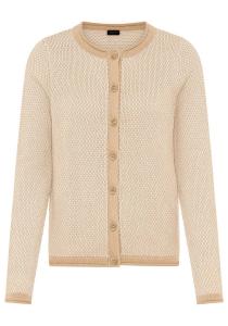 LAURA SCOTT Вязаный кардиган в бежевом цвете