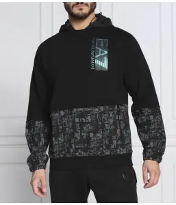 Толстовка regular fit Ea7, черный