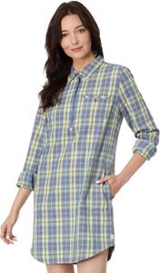 Платье Toad&Co Bodie 1/4 Zip Long Sleeve Dress, цвет Cornflower