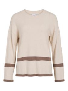 VILA Свитер оверсайз 'VIRil' в цвете коричневый, капучино