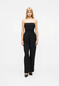 Комбинезон без бретелей из комбинированных материалов Gap, True Black
