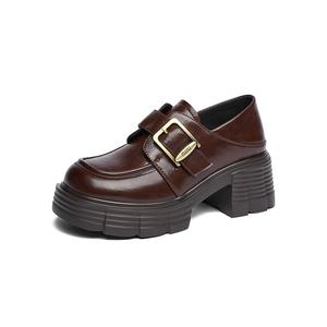 JOSINY Лоферы женские черные, красно-коричневые — красно-коричневые, цвет Red Brown