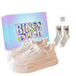 BINGO DUCK Низкие женские кроссовки для скейтбординга Coverage, белые