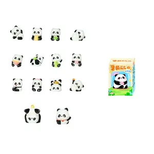 Китайский модный тренд Panda Huahua, креативная милая кукла мистибокс одиночный мистибокс/полный набор 12 шт Gollum
