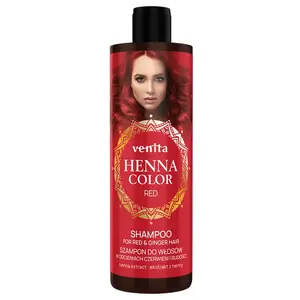 Шампунь для мытья волос в оттенках имбиря и рыжего, 300 мл Venita Henna color