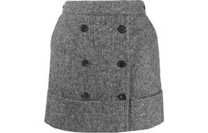 Повседневная короткая юбка женская THOM BROWNE, серый