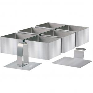 Прямоугольное блюдо для сервировки Stoneline, Edelstahlfarben