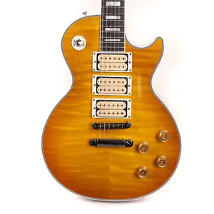 Gibson Custom Shop Les Paul Custom Made 2 с верхом из клена Flame Top, цвет Dirty Lemon Burst