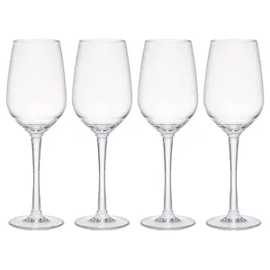 Набор из 4 бокалов для белого вина Hudson из тританового акрила, 13 унций Q Squared, clear