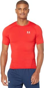 Компрессионный рукав Heatgear Armor с коротким рукавом Under Armour, цвет Red/White