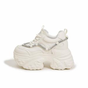 Milan Love Song Антискользящие и износостойкие легкие низкие массивные кроссовки женские, экрю