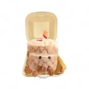 Коллекция Fun Food, милые плюшевые куклы для украшения праздничного торта, высота 9см DUOAI