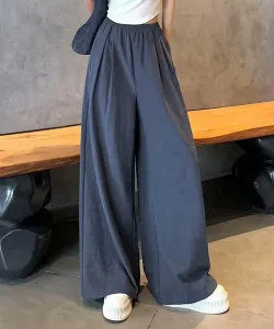 Aimoha -select-/Широкие брюки с высокой талией и драпировкой Aimoha - Select -, цвет Navy