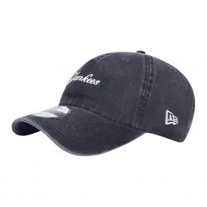 New Era Вышитая бейсболка с козырьком 'Темно-серый', Dark Gray