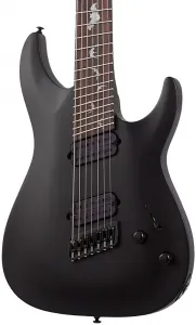 Электрогитара Schecter Damien-7 Multiscale. Атласный черный