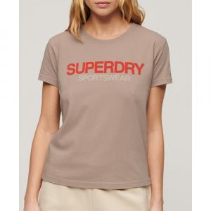 Футболка с коротким рукавом Superdry Sportswear Logo Fitted, бежевый
