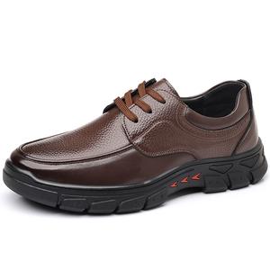 Poitulas Мужские повседневные туфли мужские низкие топы коричневые, цвет Brown