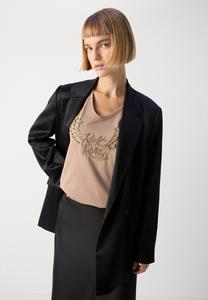 Футболка с принтом TEE Mos Mosh, коричневый