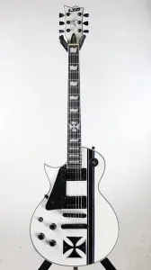 ESP LTD Iron Cross Джеймс Хетфилд Леворукая гитара Snow White