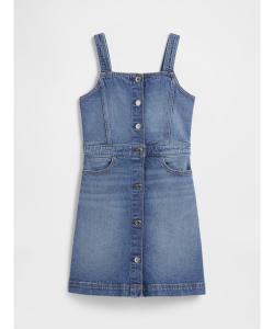 (K) Джинсовый комбинезон-юбка (детский)