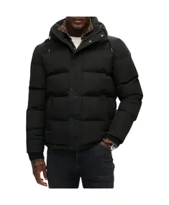 Черная куртка с капюшоном и застежкой-молнией Superdry, черный