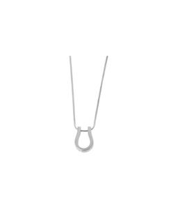 Кулон в виде подковы с лепестком Lucy Quartermaine, No Color