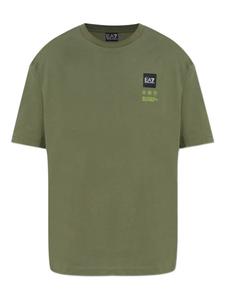Футболка с логотипом Ea7 Emporio Armani, зеленый