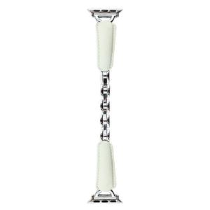 Ремешок Apple совместимый металлический IBOANN, пряжка пыльно-розовая серебристая