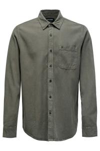 Рубашка на пуговицах классического кроя Salsa Jeans, зеленый