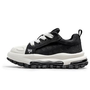 NANJIREN Мужские противоскользящие и износостойкие низкие повседневные туфли с эффектом увеличения роста - черные, цвет Black