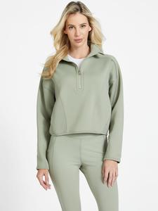 Пуловер Pandora с застежкой-молнией на половину длины Guess Factory, цвет green balsam