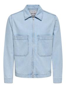 Only & Sons Куртка межсезонная 'ONSCassel' в синем дениме