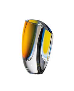 Ваза из хрустального стекла Mirage XL, 12 дюймов Kosta Boda, цвет blue/amber