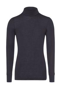 Мужская шерстяная шелковая водолазка с длинным рукавом HANRO, антрацит