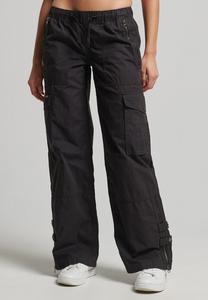 Брюки карго Superdry, стираные черные