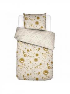 Постельное белье Luna цвета экрю Essenza, 155x220 см (80x80 см)