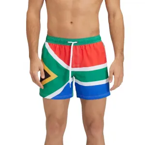 Шорты для плавания Sundek Elasticated waistband recycled polyester repreve south africa flag, зеленый