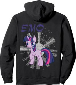 Американская толстовка My Little Pony Emo 01, черная