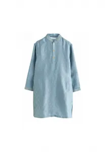 Вышитая курта, рубашка прямого кроя Next, Blue Leaf Emb