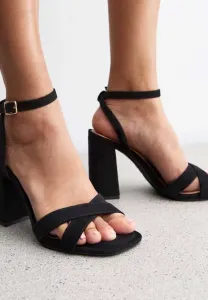 Босоножки на платформе и высоком каблуке New Look, Black